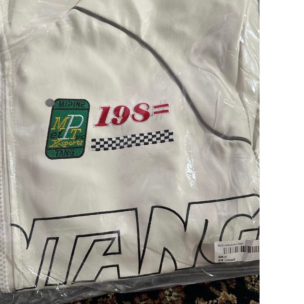 leather bomber jacket men medium